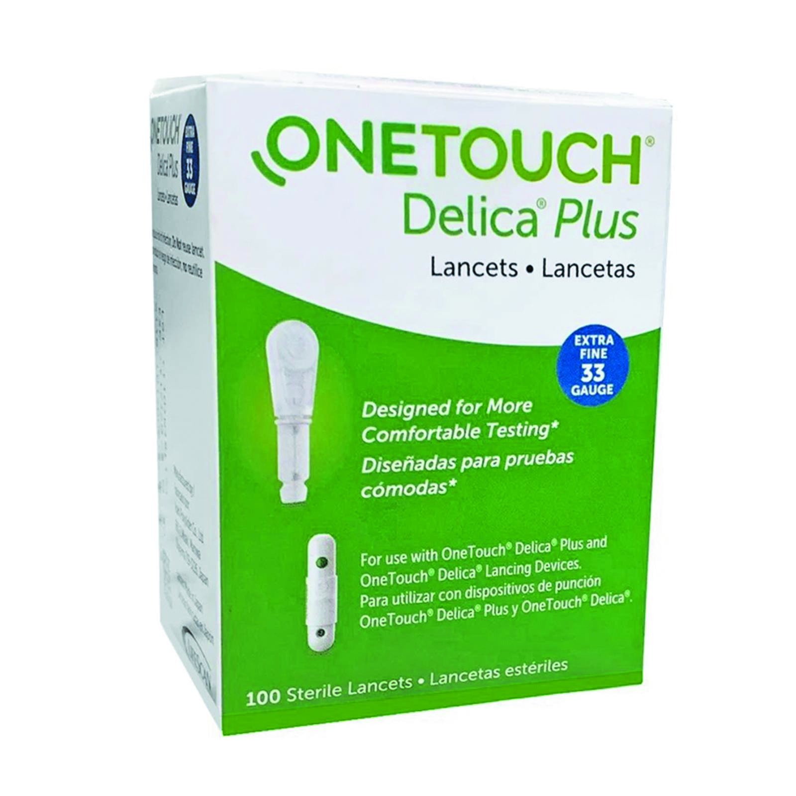 OneTouch Delica Plus Lancets 33G - 100 Count